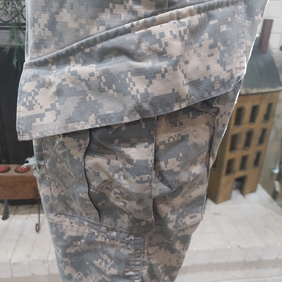 US Army Digital Camouflage Pants Mens 34x30 Combat Cargo Pockets True Vintage - Picture 8 of 11